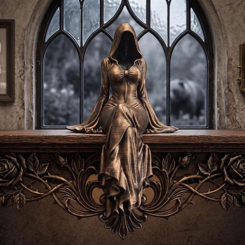 🎁Gothic Elegance Lady Death Statue