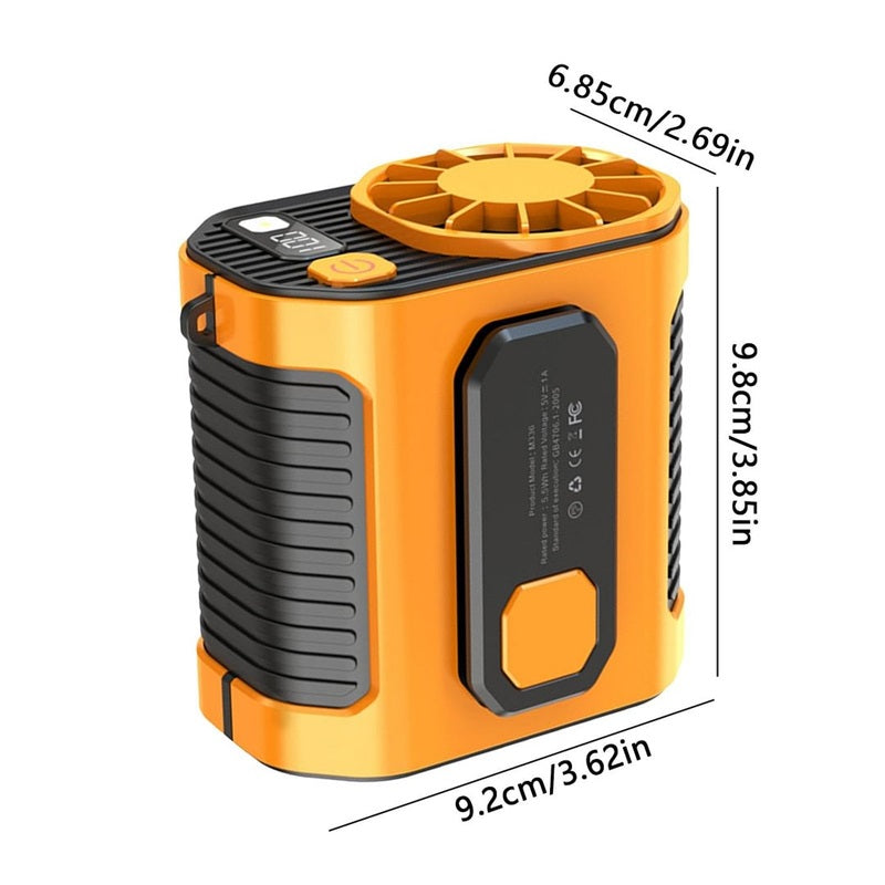 ❄️ LIMITED-TIME 48% OFF! ✨Outdoor High-Speed Waist-Mounted Portable Fan with Flashlight