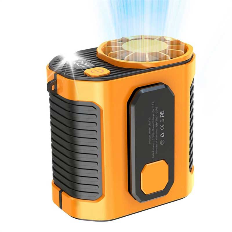 ❄️ LIMITED-TIME 48% OFF! ✨Outdoor High-Speed Waist-Mounted Portable Fan with Flashlight
