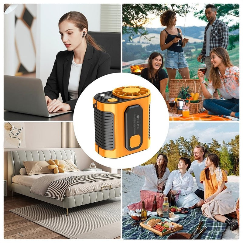 ❄️ LIMITED-TIME 48% OFF! ✨Outdoor High-Speed Waist-Mounted Portable Fan with Flashlight
