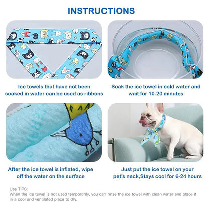 BUY 3 GET 2🎀PipPaw™ Cooling Collar – Summer Relief for Dogs & Cats 🌞❄️  Vet-Safe • Reusable • No Freezer Needed • Made for British Heatwaves!