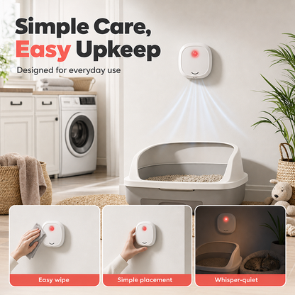 🔥Limited Time 49% OFF! 🌬️Say goodbye to unpleasant odors with it! Smart Quiet Pet Odor Eliminator
